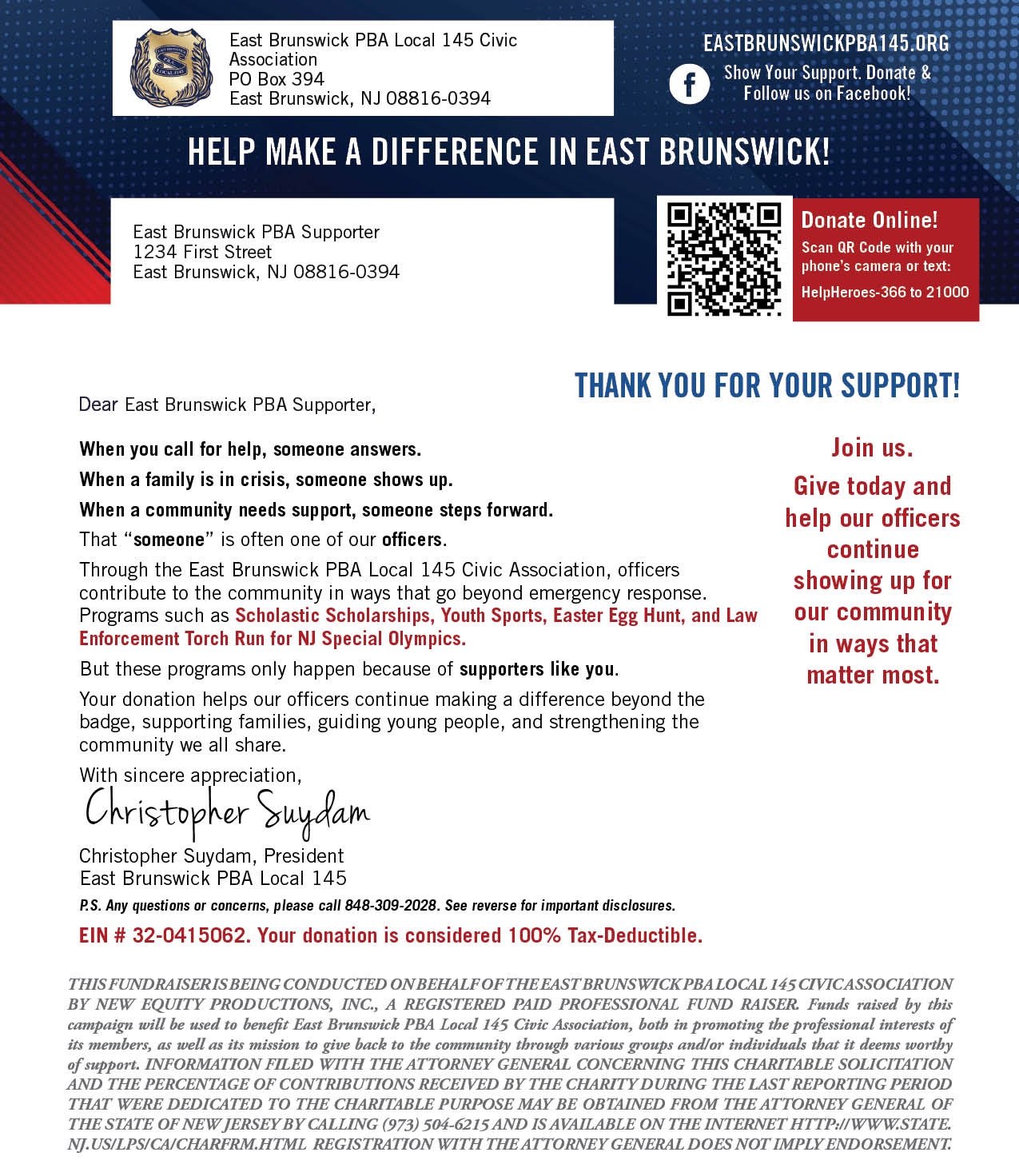 Donation Letter
